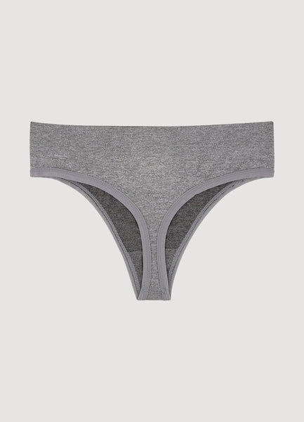   Fine Rib Thong チャコールグレーサイズS Seamless Thong 5-Pack – RBX Active