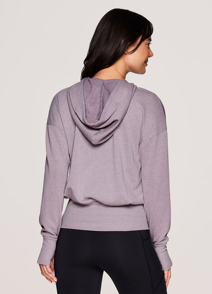 スウェット・トレーナー HUE Dynamic sweatshirt (3 color) BBU138 ORIGINAL) カラーラグランスウェットシャツ (melange gray