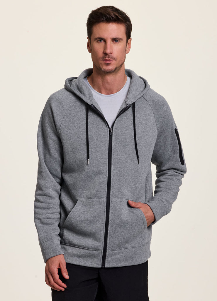 Men's Classic Full Zip Hoodie Sweatshirt | Premium French Terry Cotton | Proto101