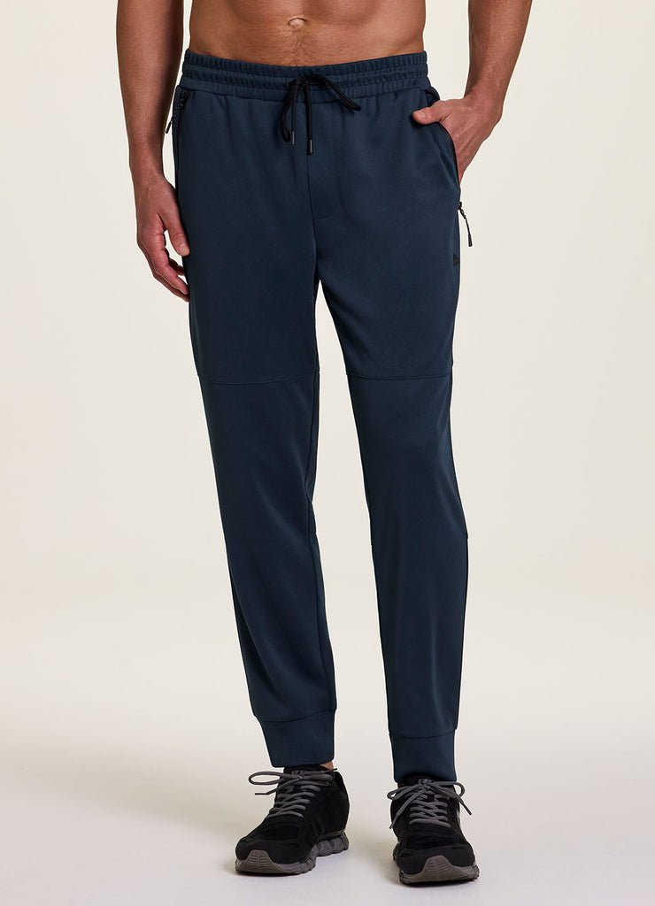 Urban Classics Pantaloni Uomo Con Zip Laterale E Tasca In Pelle - Comodi Per Sport E Relax