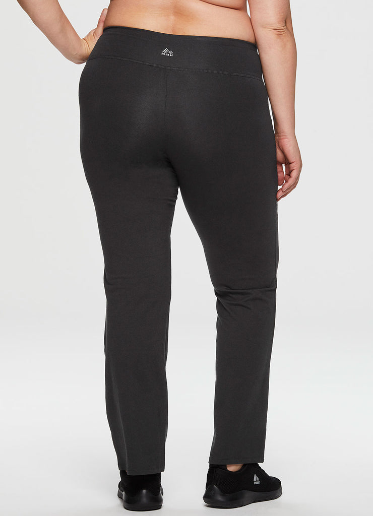plus size yoga gear Plus Prime Cotton Spandex Boot Cut Yoga Pant – RBX Active