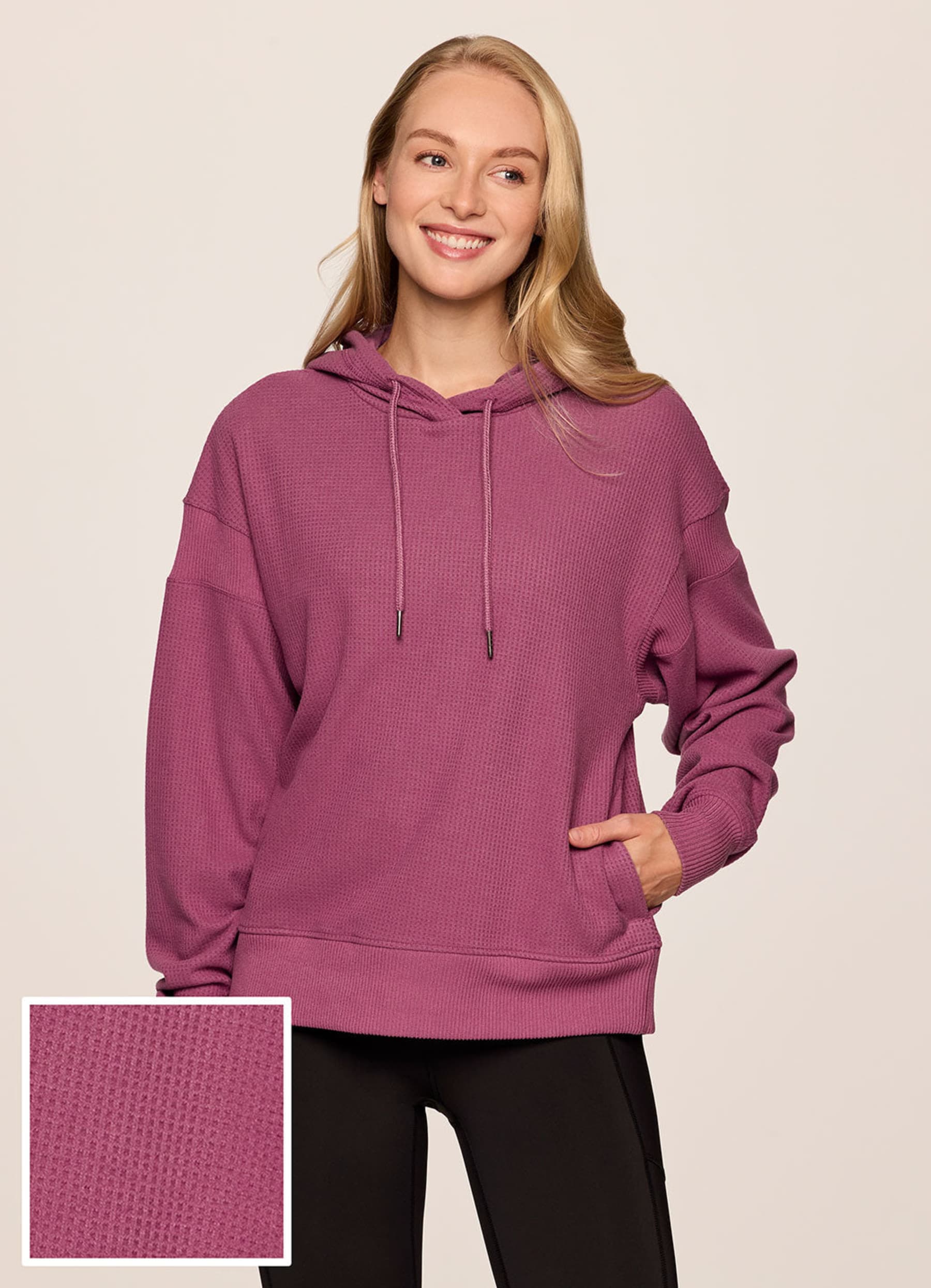 Off Days Relaxed Waffle Knit Hoodie RBX Active