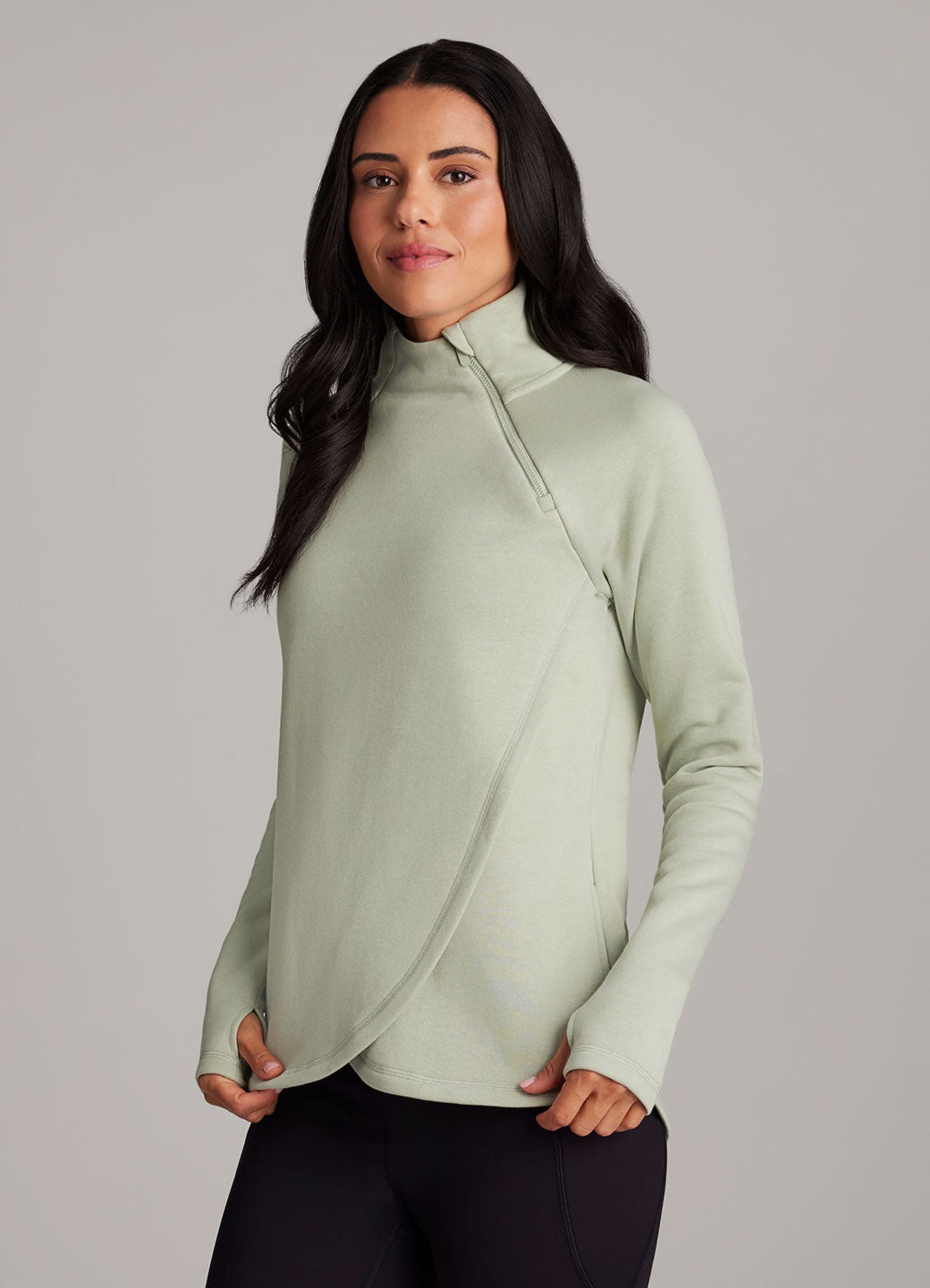 Ready To Roll Fleece Mock Neck Pullover - RBX Active