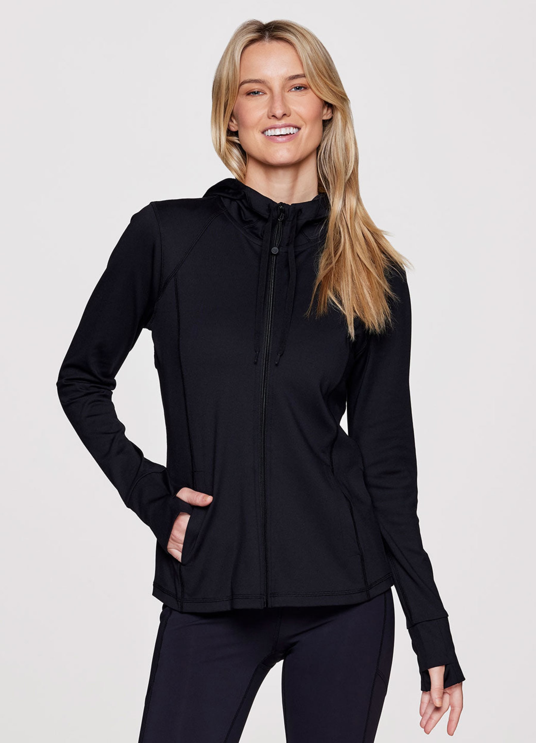 Rbx Active Women s Prime Super Soft Hoodie Jacket Black Small