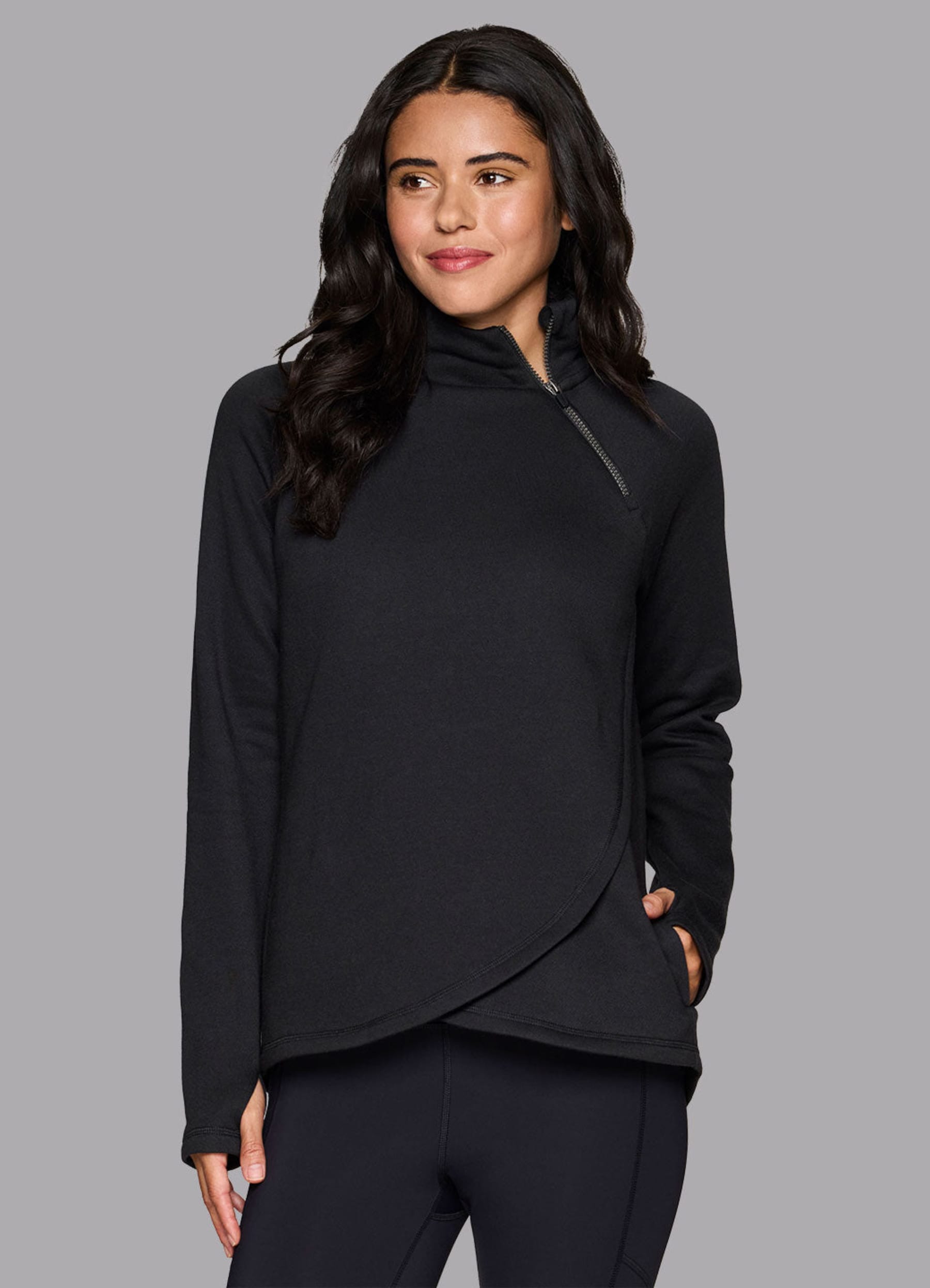 Prime Ready To Roll Fleece Zip Mock Neck Pullover - RBX Active