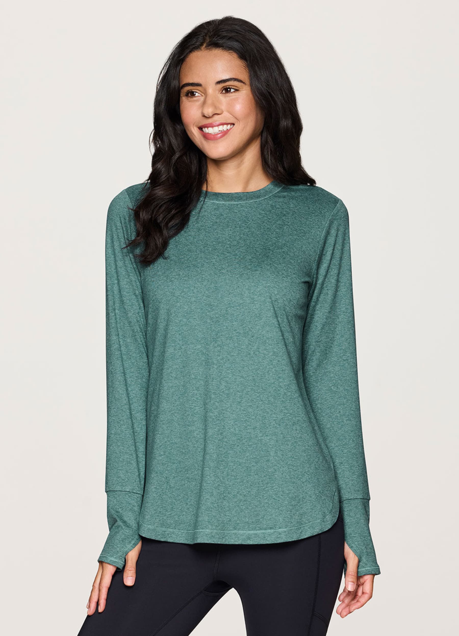 Long sleeve tunic workout tops shop