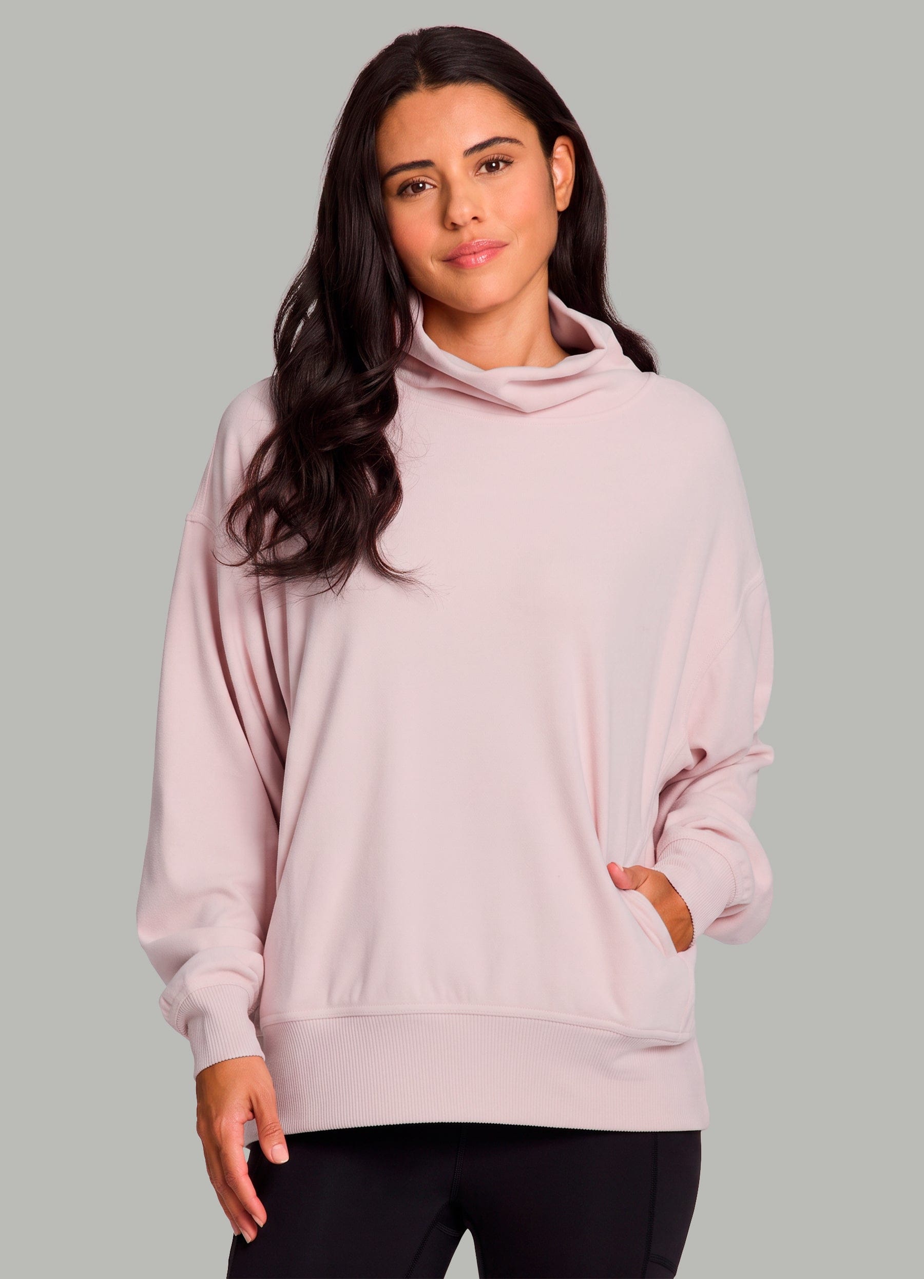 Oliver Plush Oversized Mock Neck Pullover - RBX Active
