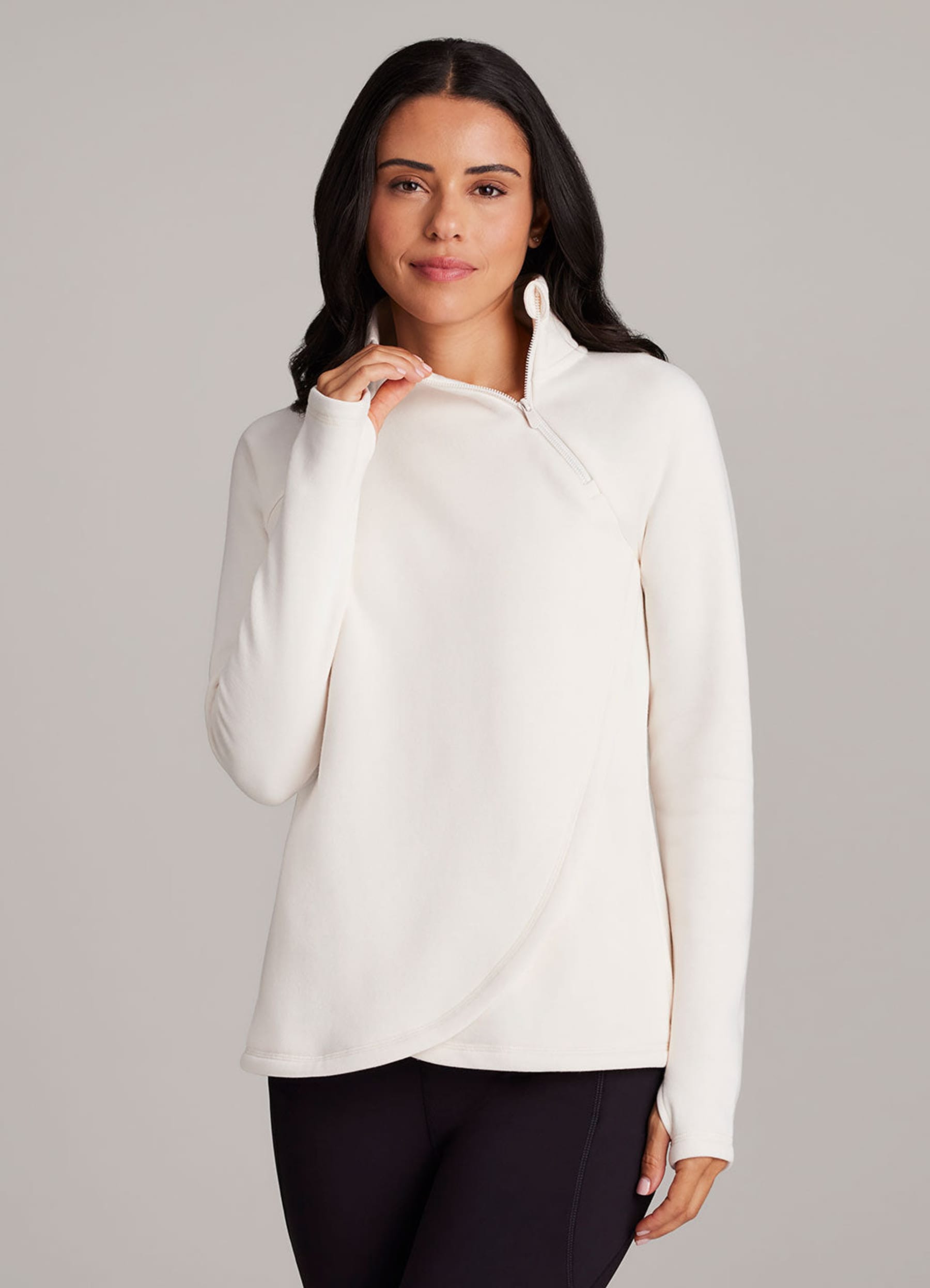 Ready To Roll Fleece Mock Neck Pullover - RBX Active