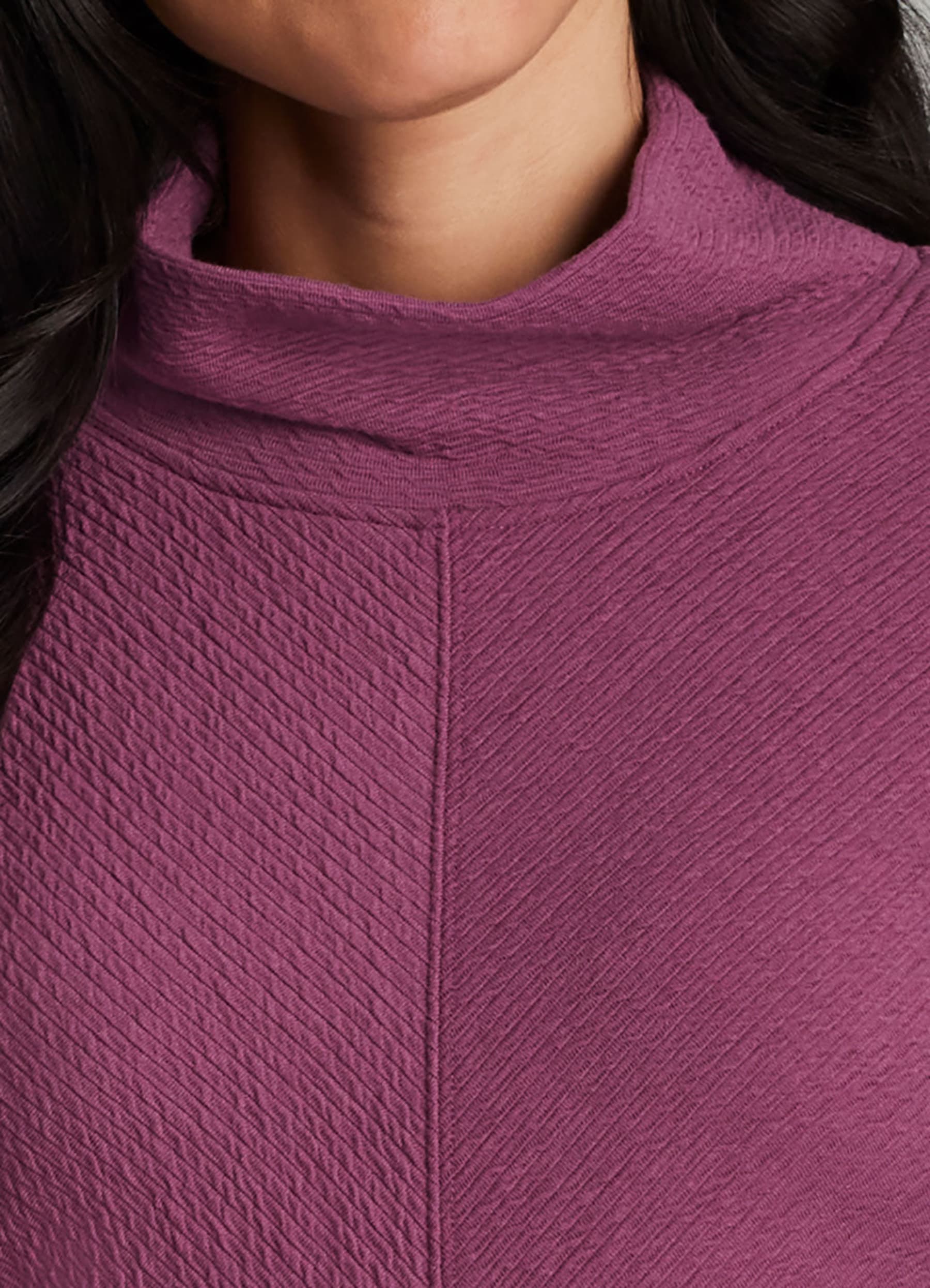 Studio Jacquard Mock Neck Pullover - RBX Active