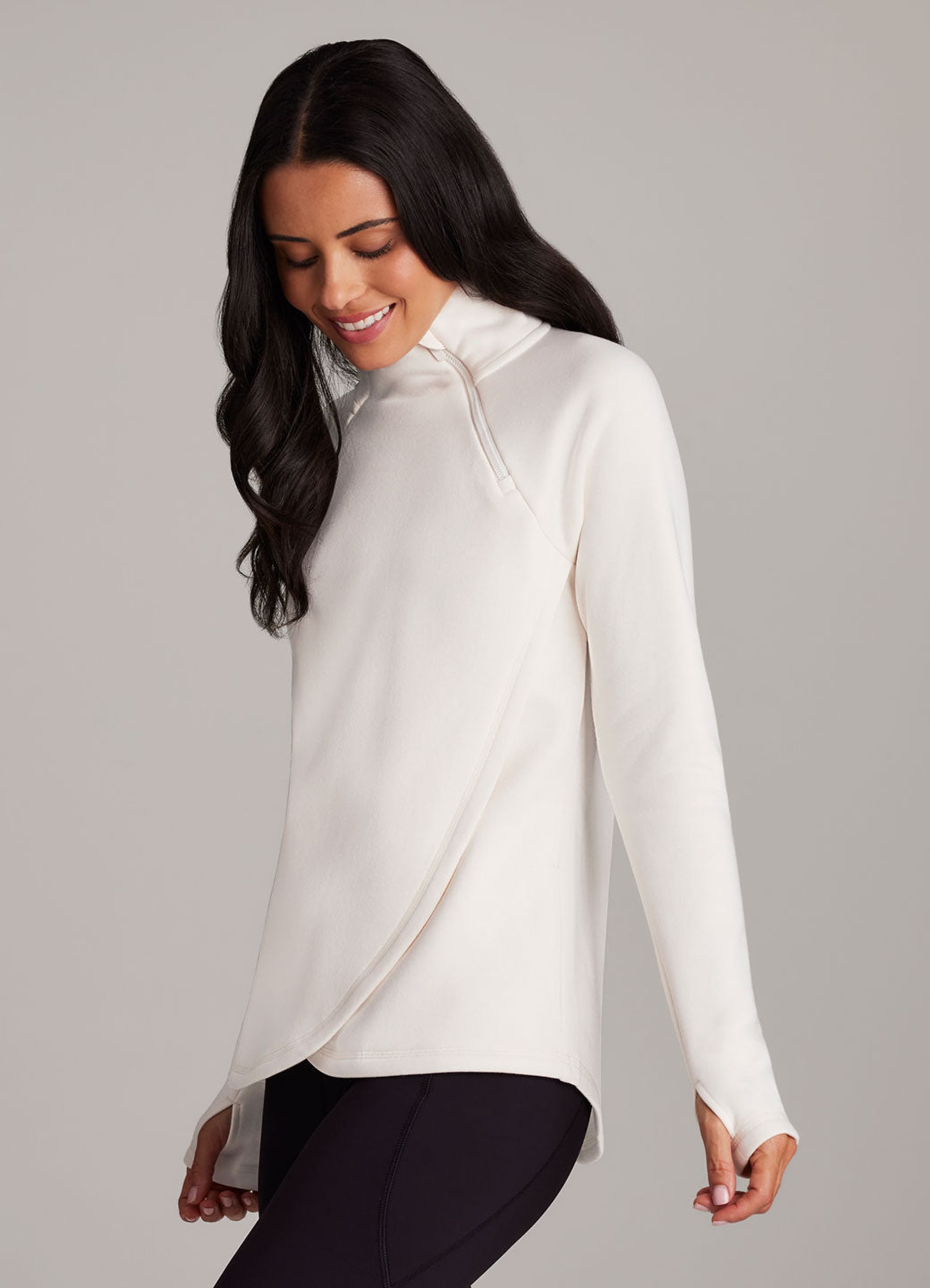 Ready To Roll Fleece Mock Neck Pullover - RBX Active