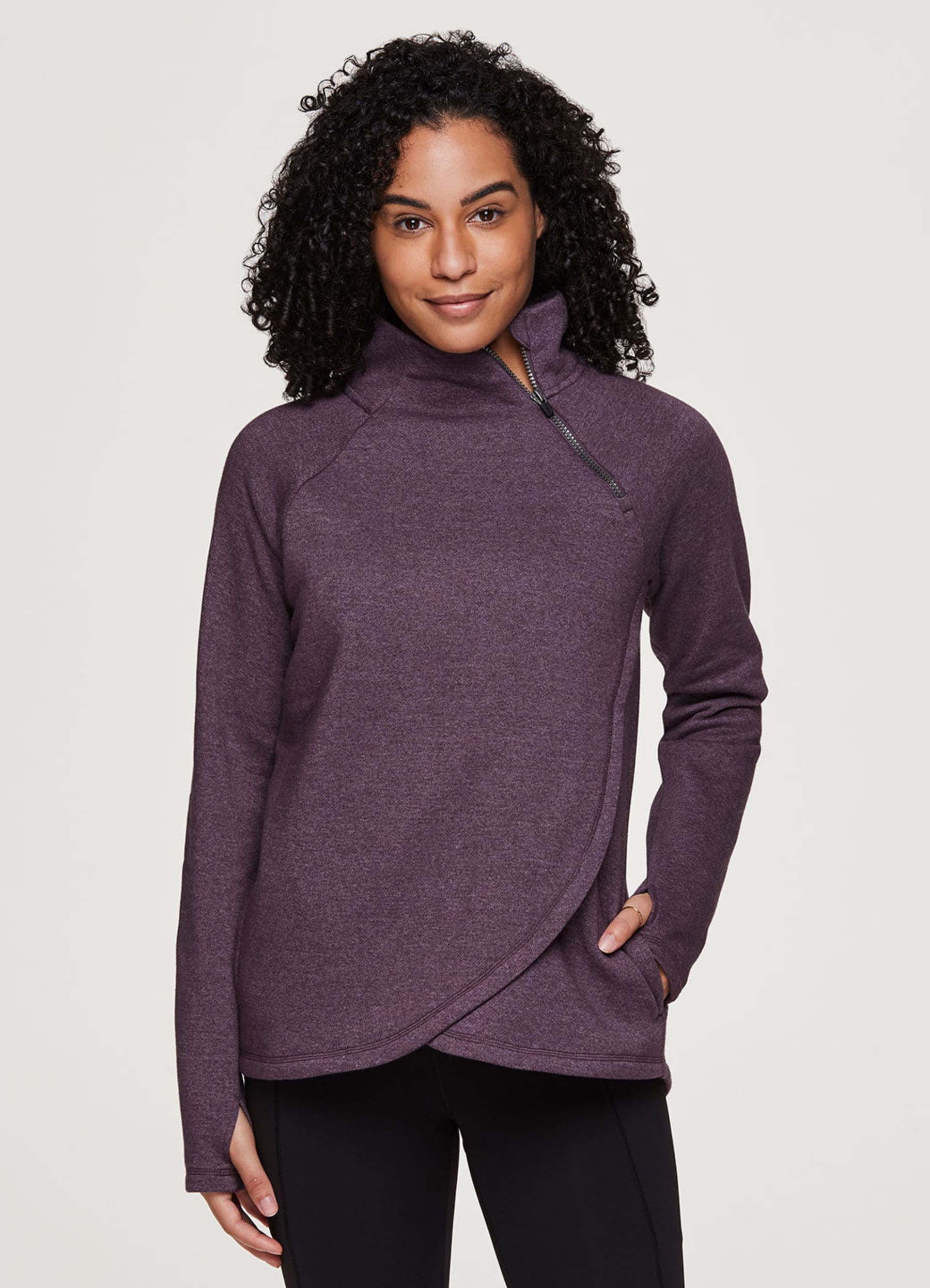 Prime Ready To Roll Fleece Zip Mock Neck Pullover - RBX Active