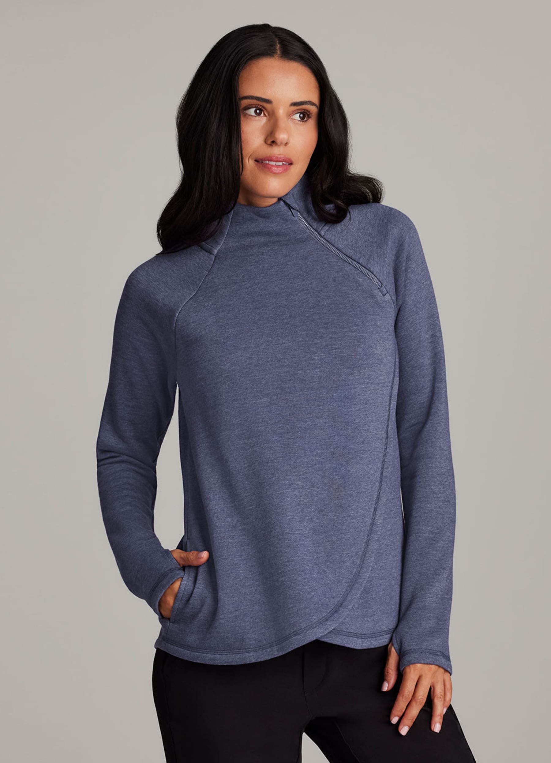 Ready To Roll Fleece Mock Neck Pullover - RBX Active