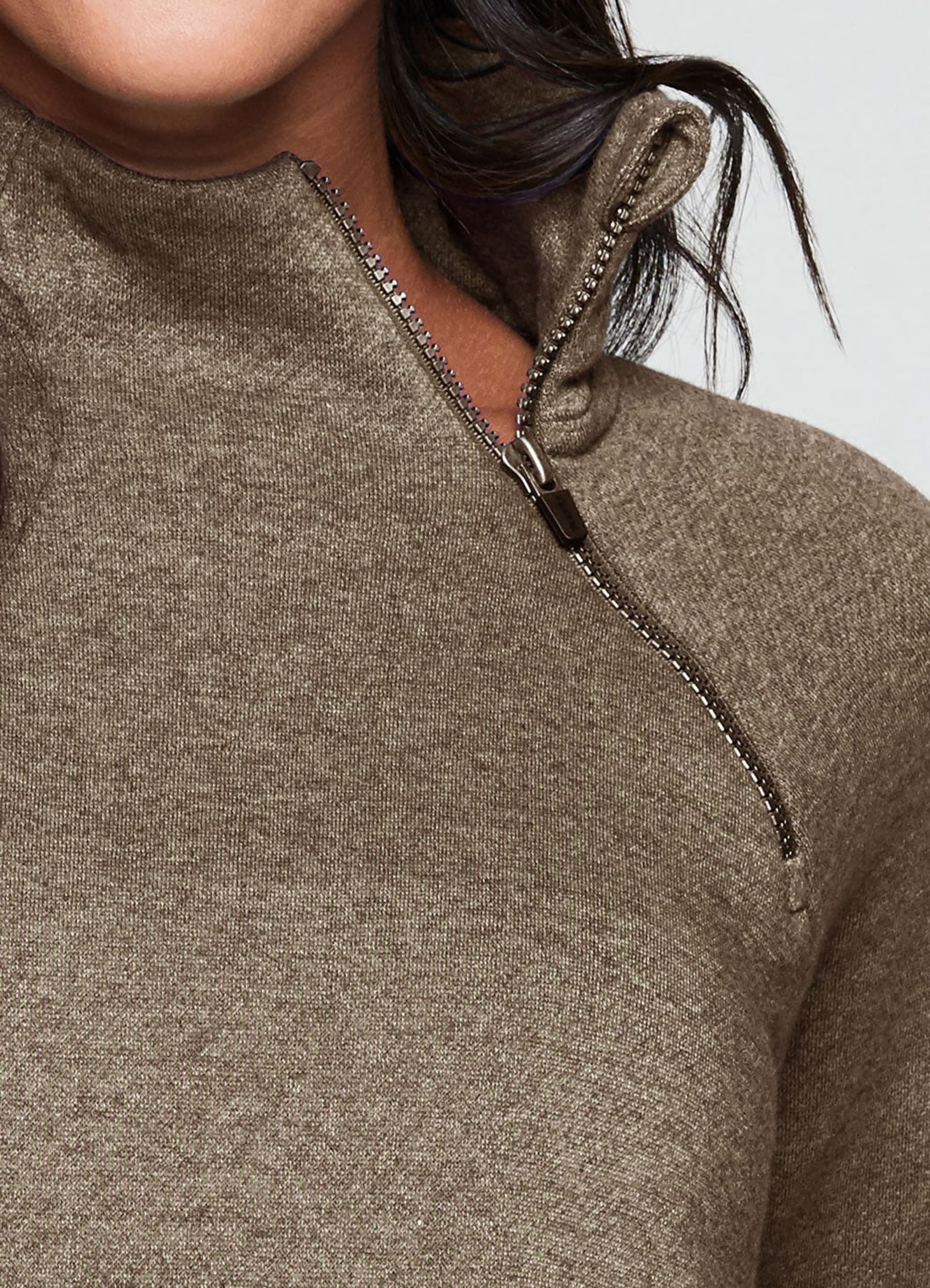 ★runachyPG Prime Ready To Roll Fleece Zip Mock Neck Pullover - RBX Active