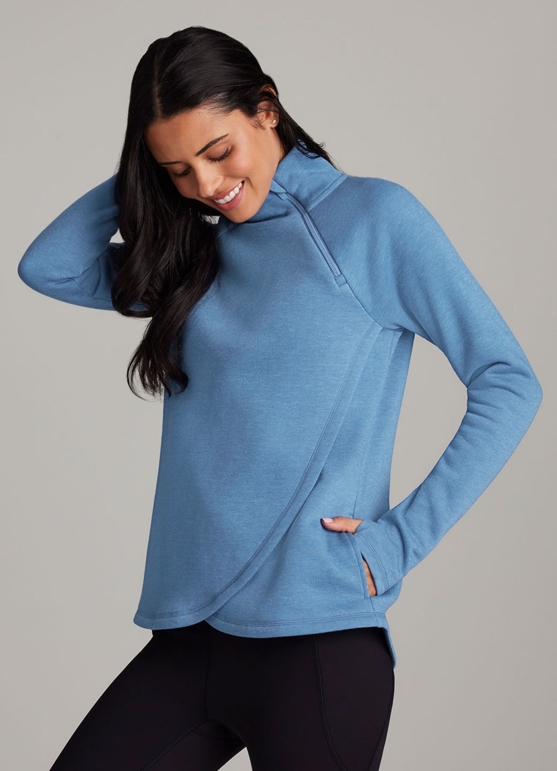Ready To Roll Fleece Mock Neck Pullover - RBX Active