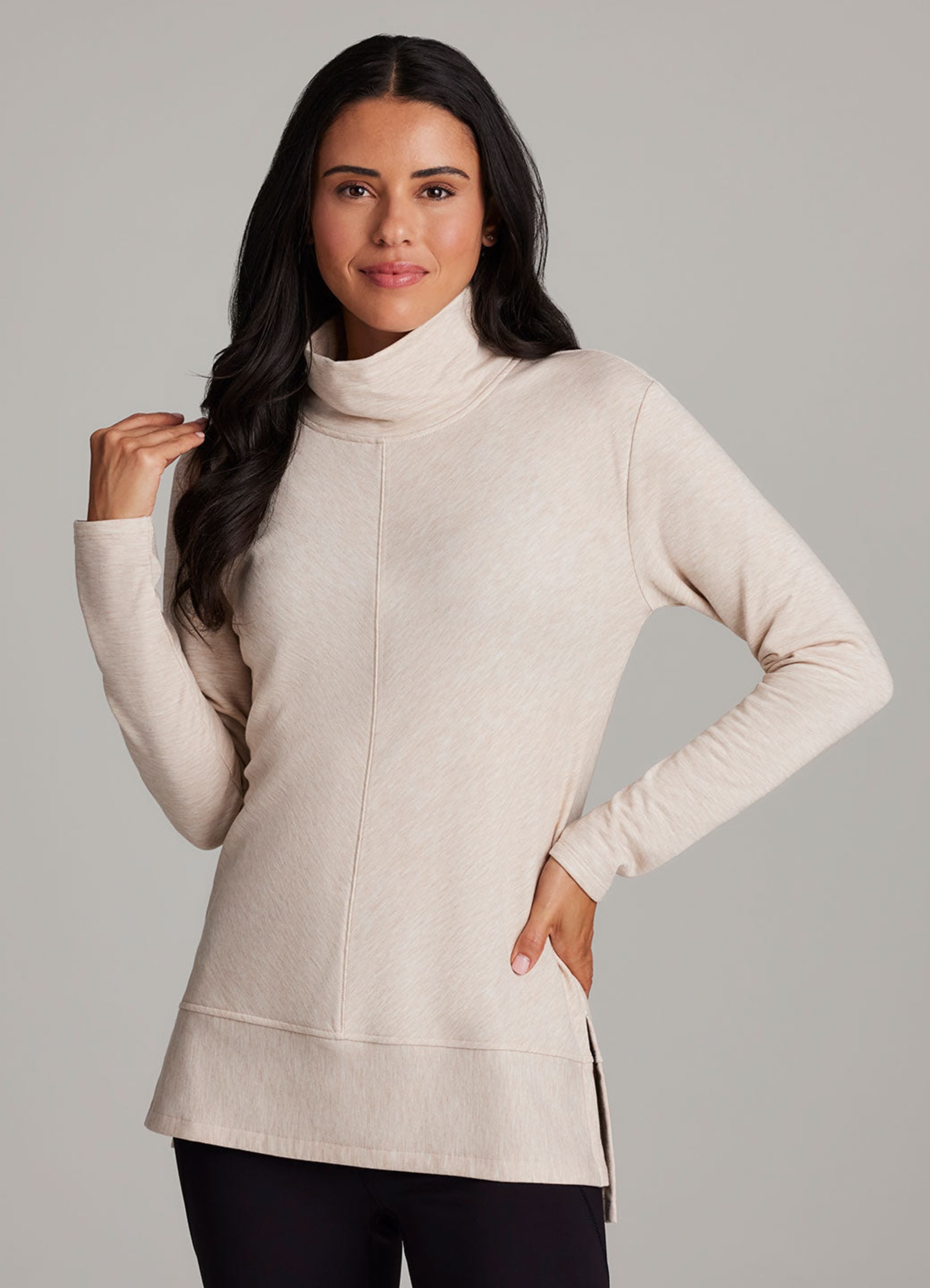 Studio Fleece Mock Neck Tunic - RBX Active