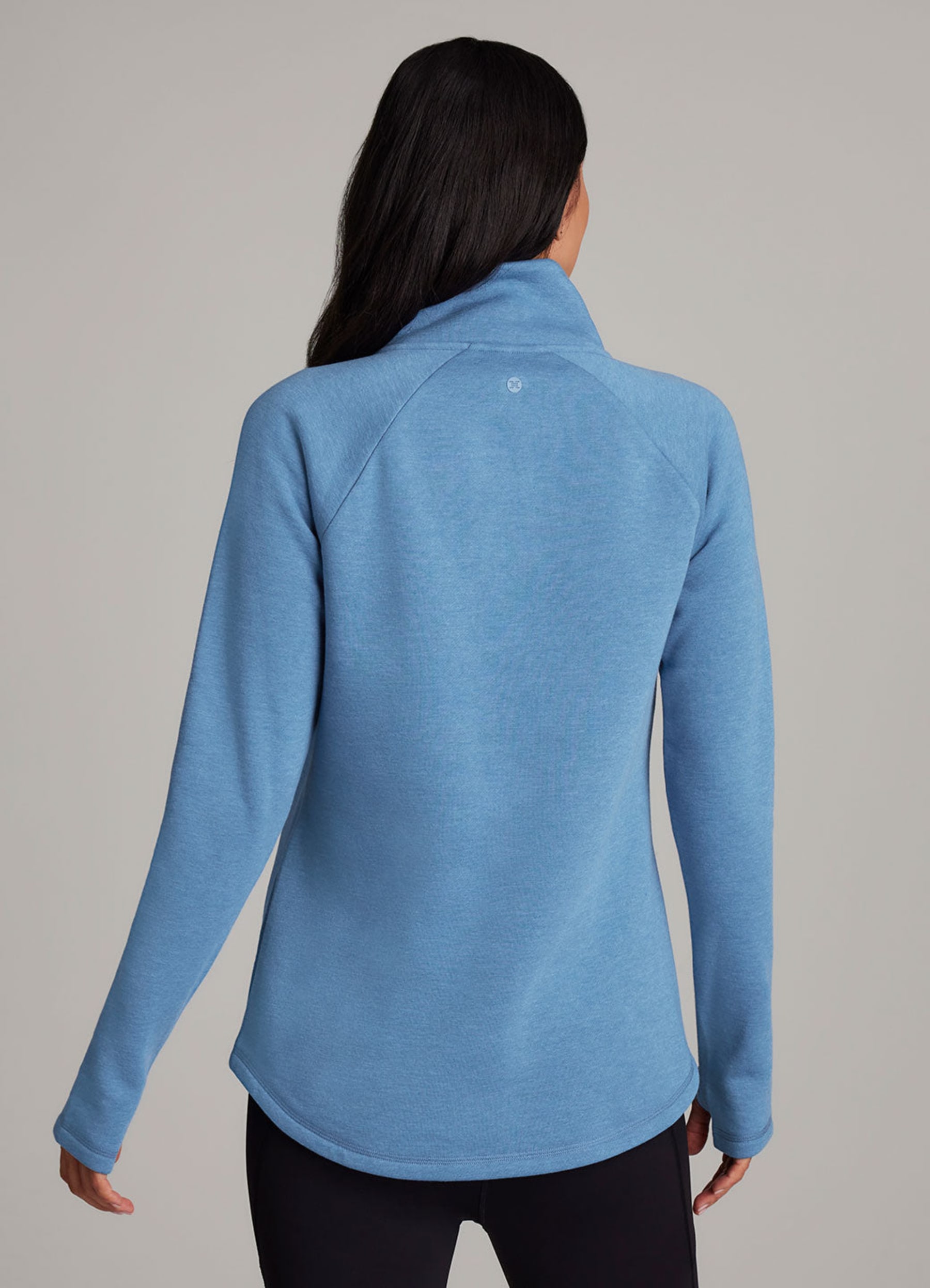VACATION ROUGH-NECK (ブルー) ロゴ半袖ラフネックポロ Ready To Roll Fleece Mock Neck Pullover - RBX Active