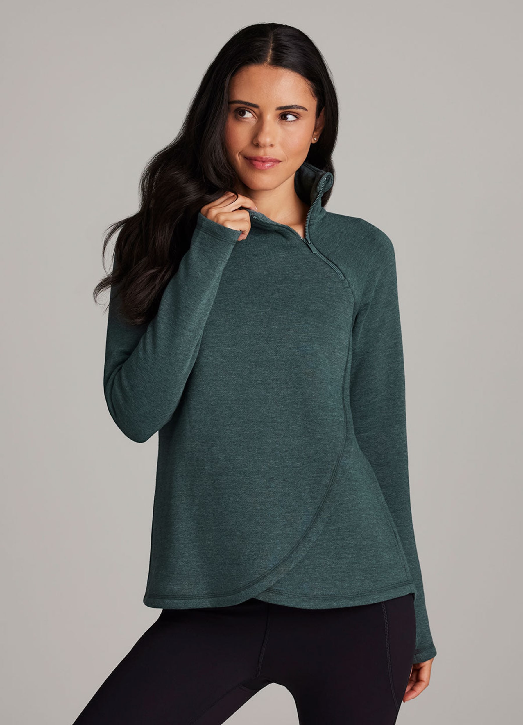 Plus Ready To Roll Fleece Mock Neck Pullover - RBX Active