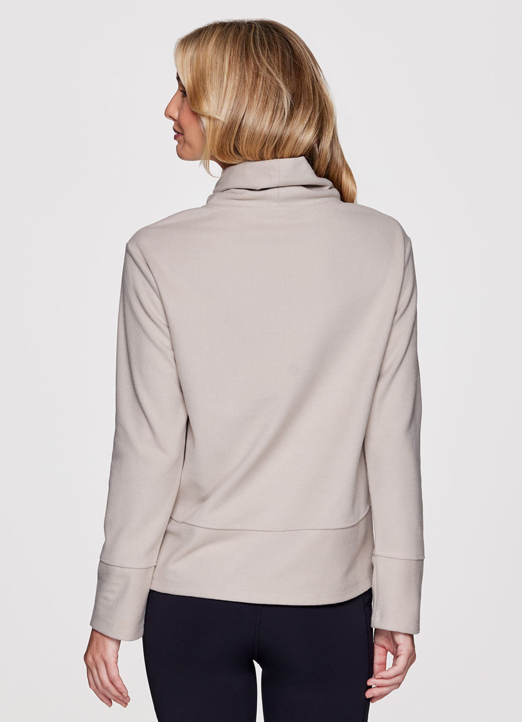 Faith Textured Fleece Cowl Neck Pullover RBX Active