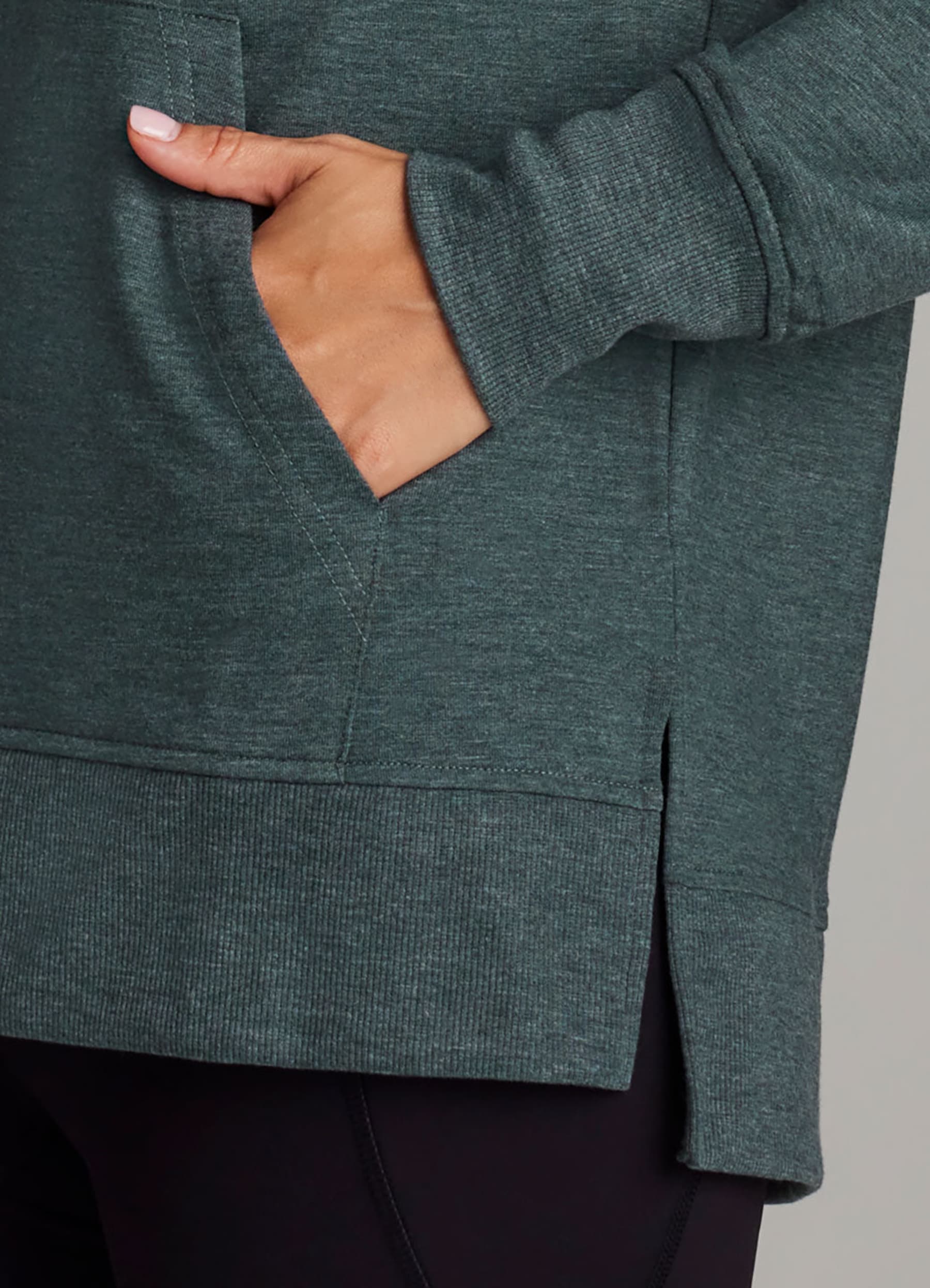Plus French Terry Hoodie Tunic - RBX Active