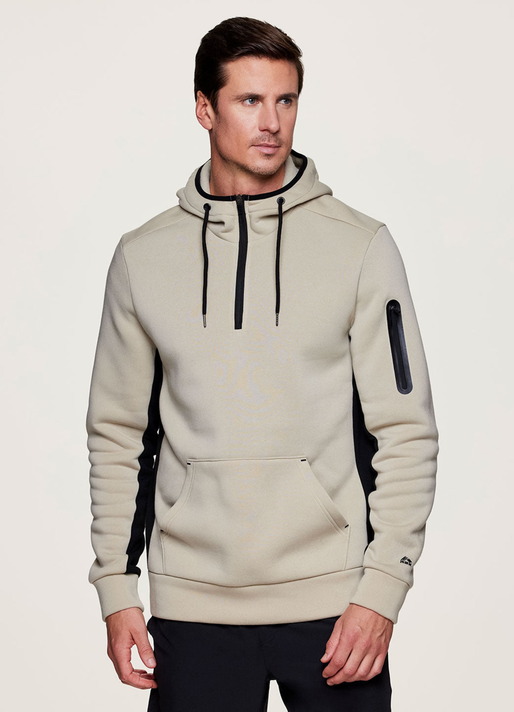 Prime Contrast Quarter Zip Fleece Sweatshirt - RBX Active
