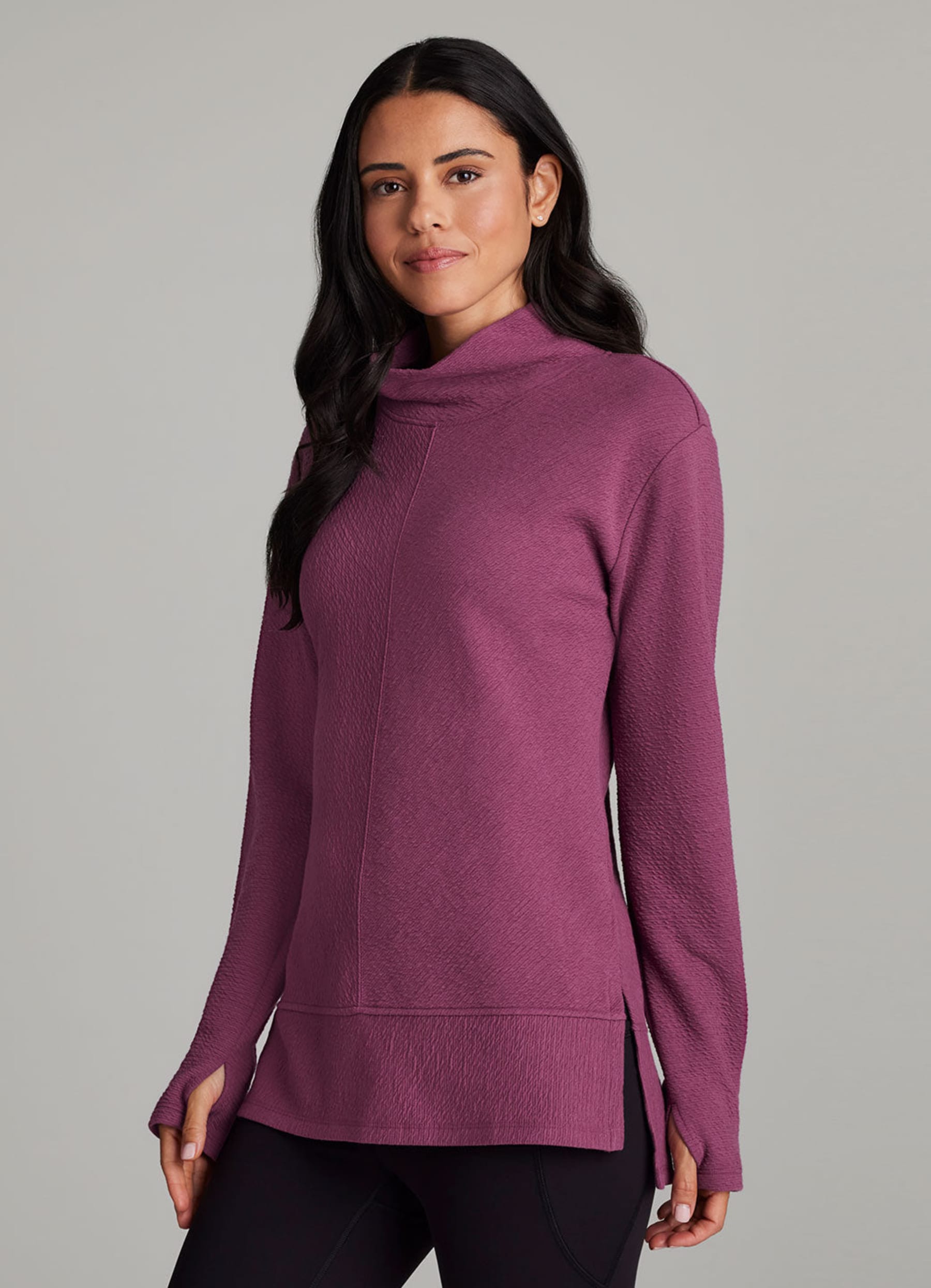 Studio Jacquard Mock Neck Pullover - RBX Active