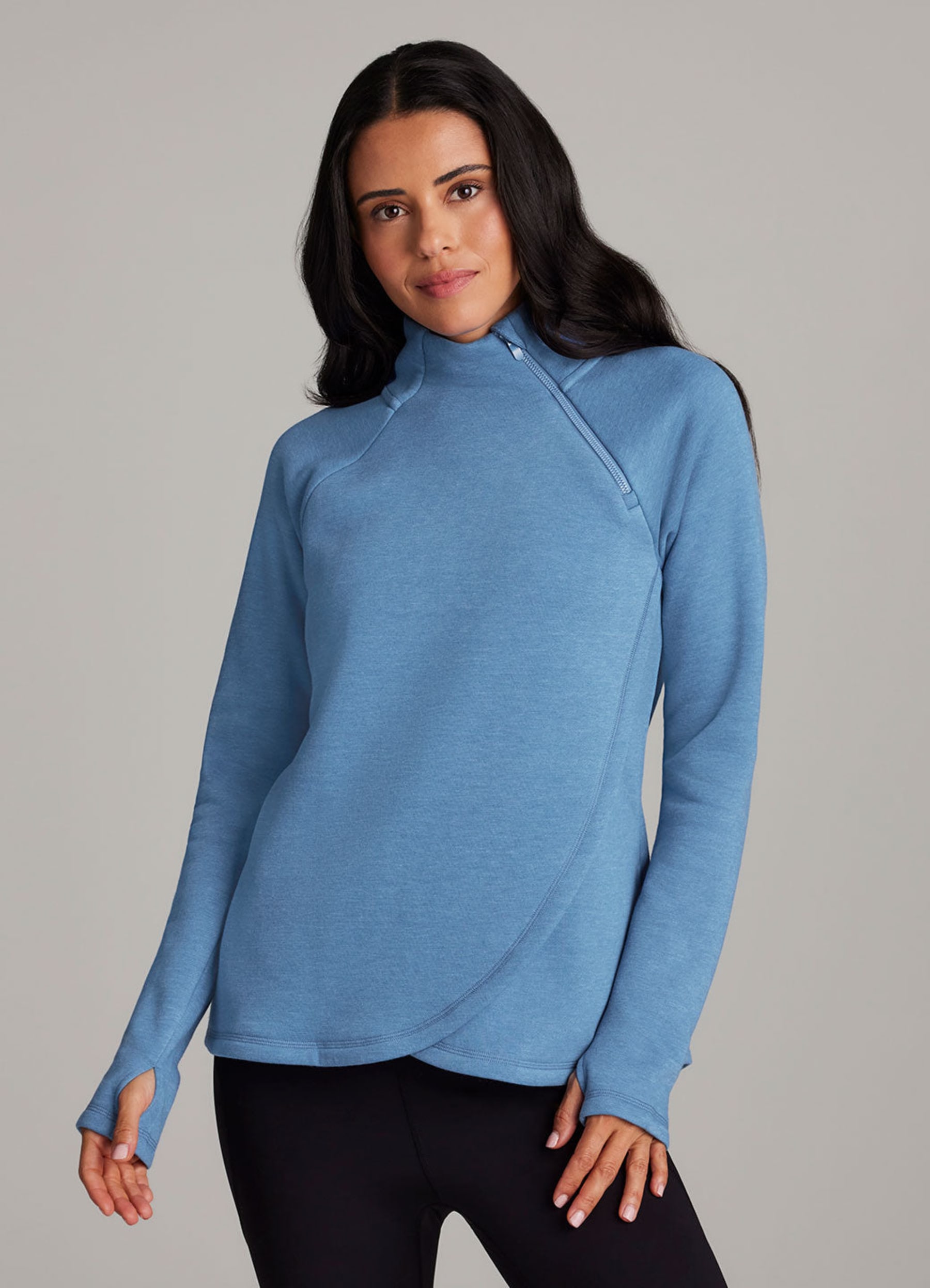 Ready To Roll Fleece Mock Neck Pullover - RBX Active