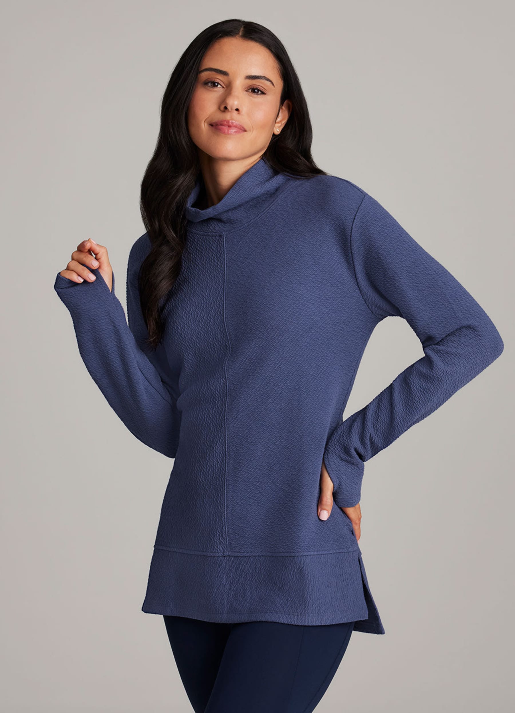 マッコール Plus Studio Jacquard Mock Neck Pullover - RBX Active