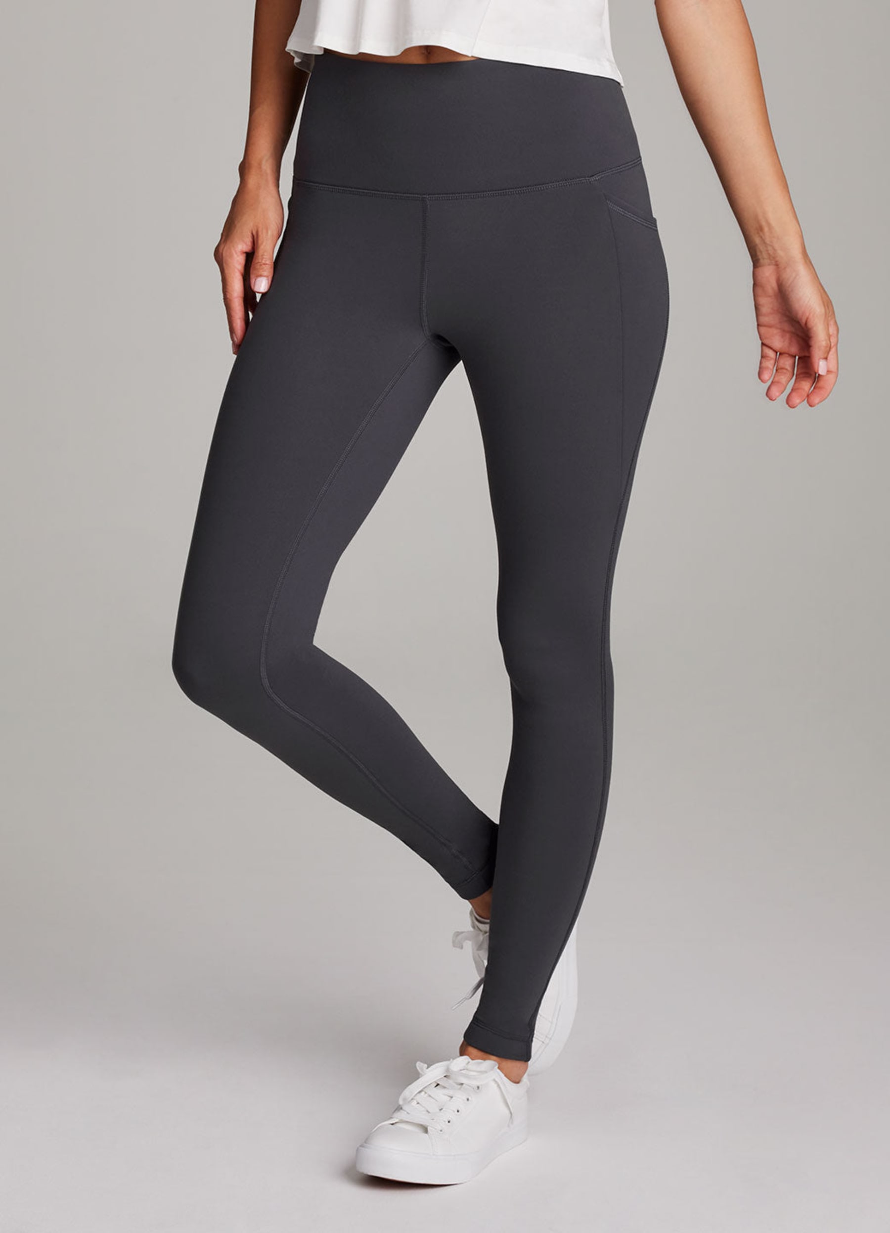 レッグウェア grey ripped lace leggings Arctic Fleece Legging - RBX Active