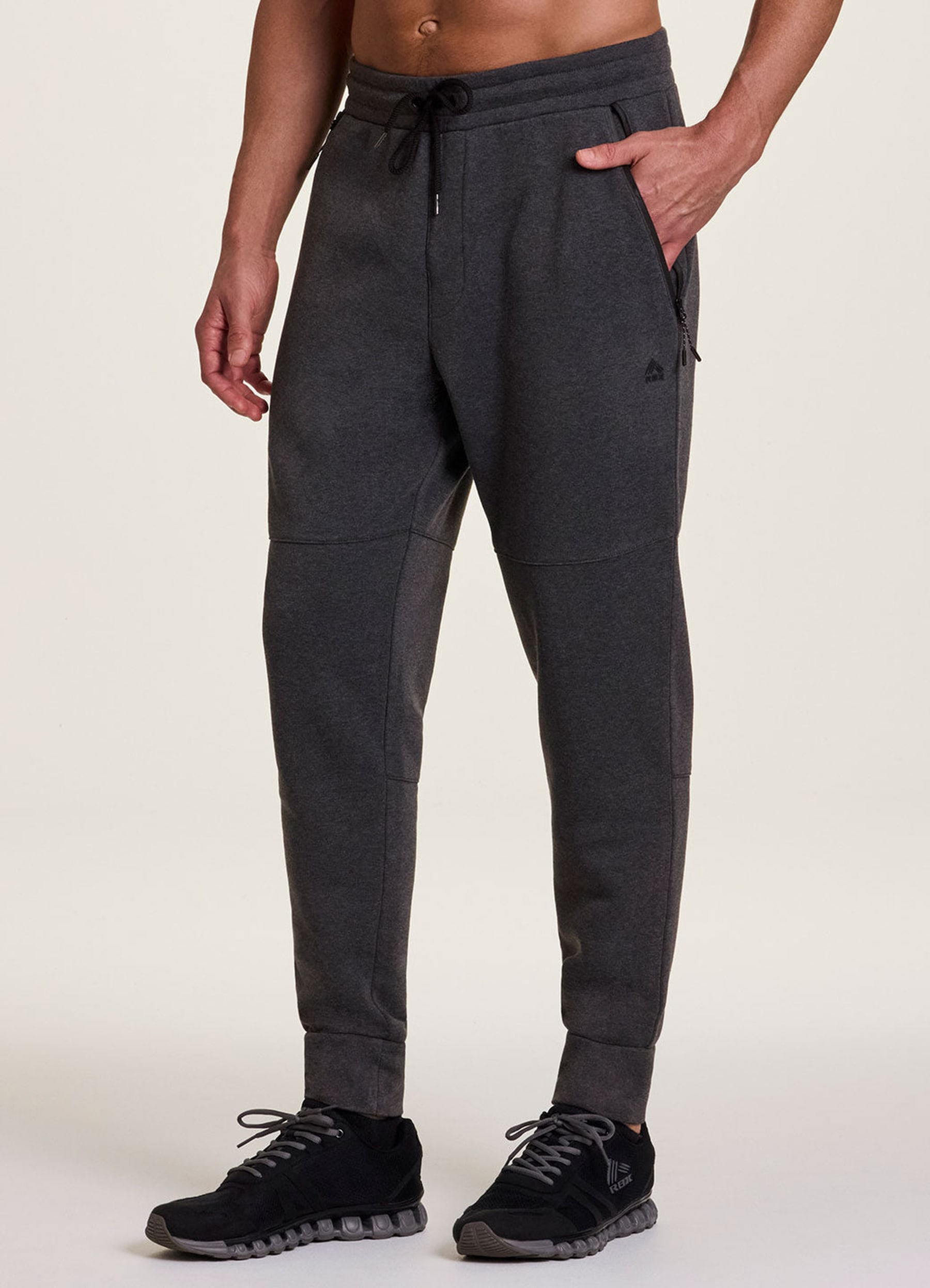 grey zip pocket jogger /xl: 3x