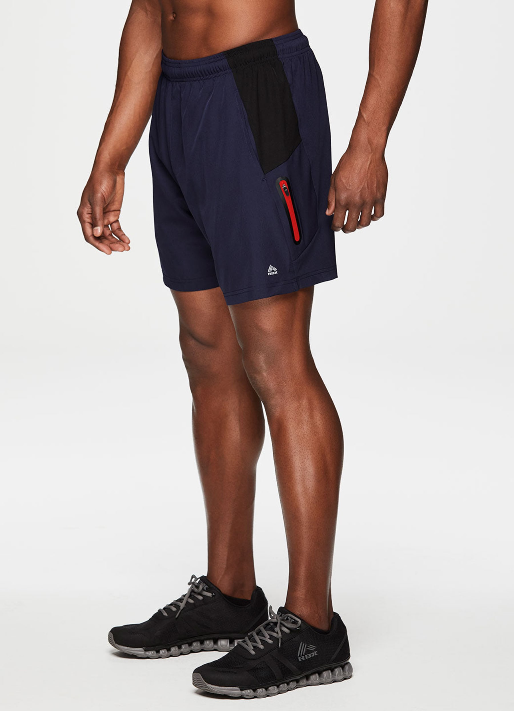 Rbx Active Men s Prime 7 Everyday Zip Pocket Short Navy Extra Large