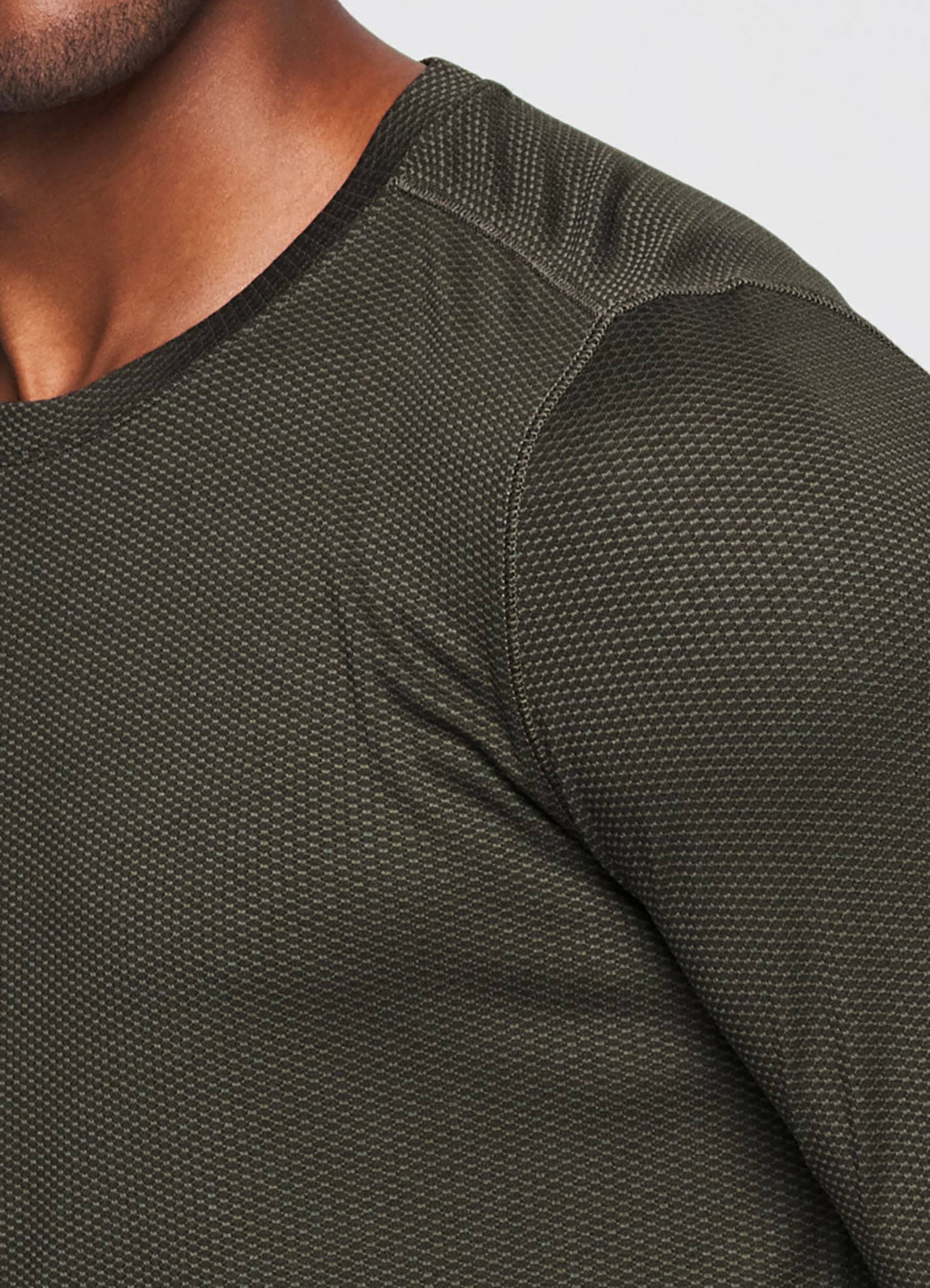 Prime Textured Long Sleeve Workout Tee RBX Active