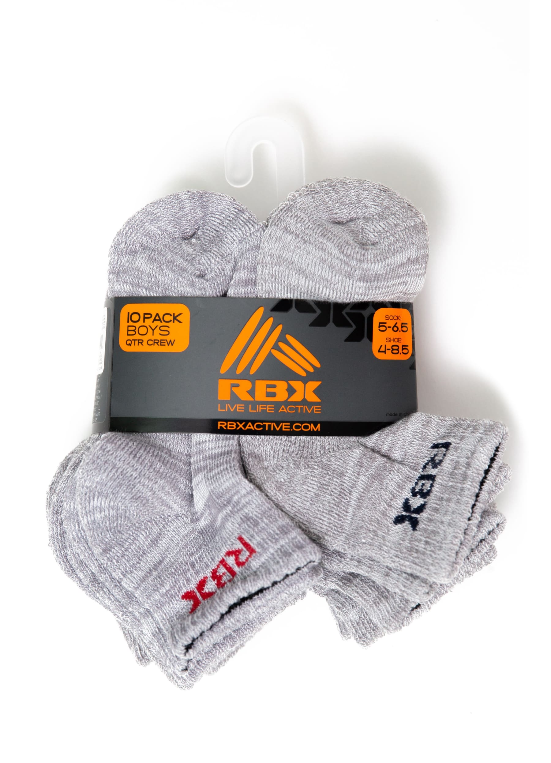 Boy s 10 Pack Low Cut Socks RBX Active