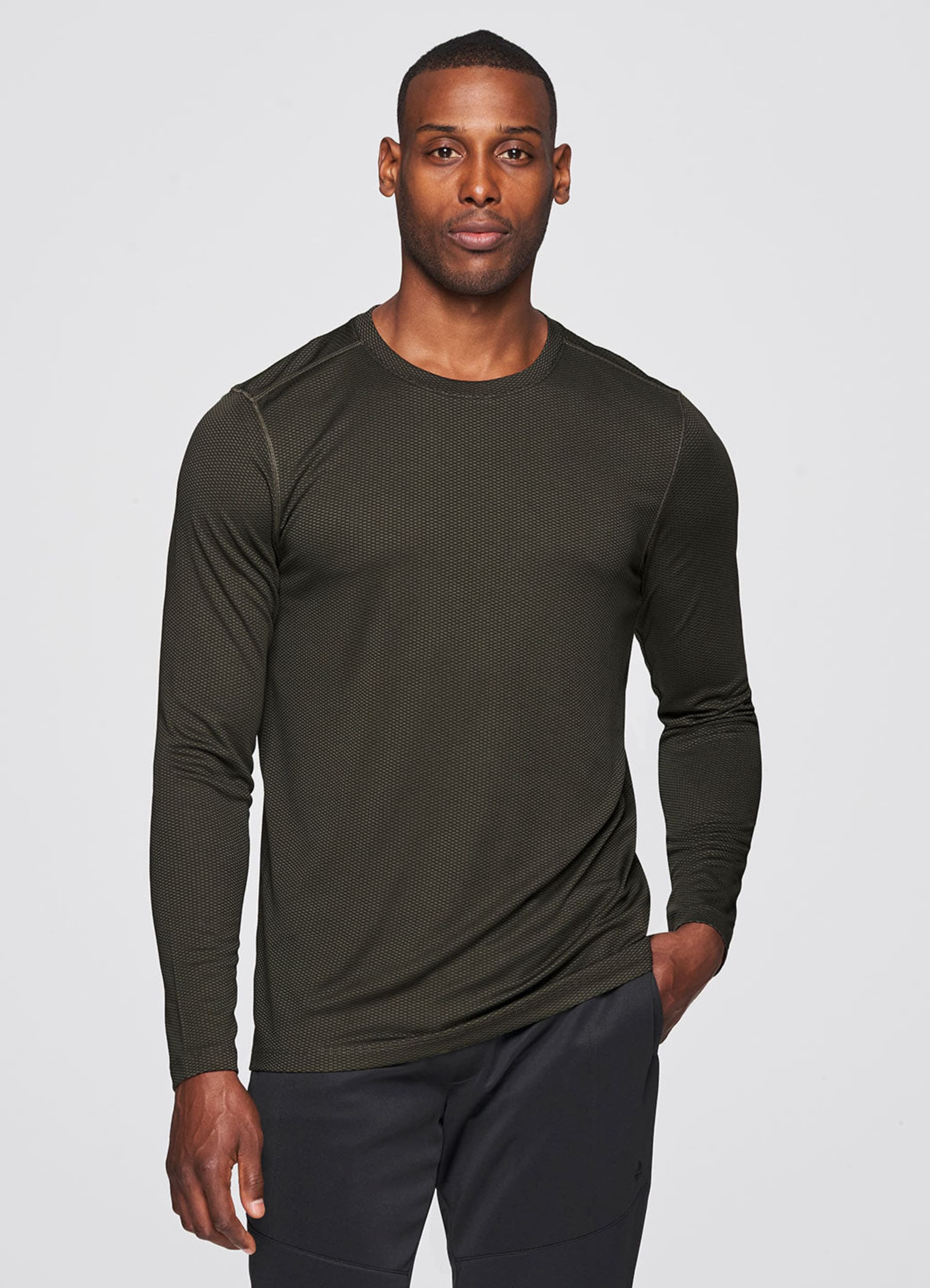 Prime Textured Long Sleeve Workout Tee RBX Active