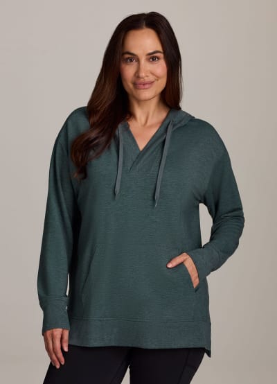 French Terry Hoodie Tunic