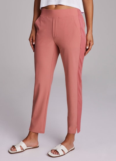 City Stretch Ribbed Ankle Pant