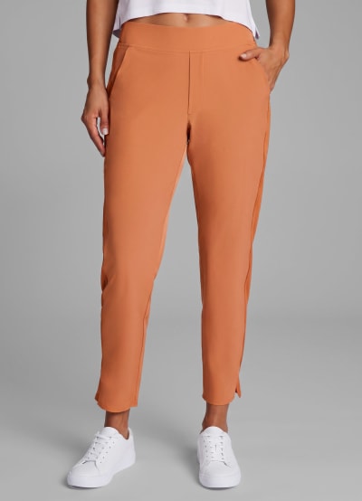 City Stretch Ribbed Ankle Pant