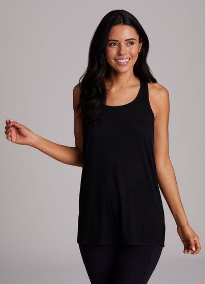 Relaxed Twist Back Tank Top