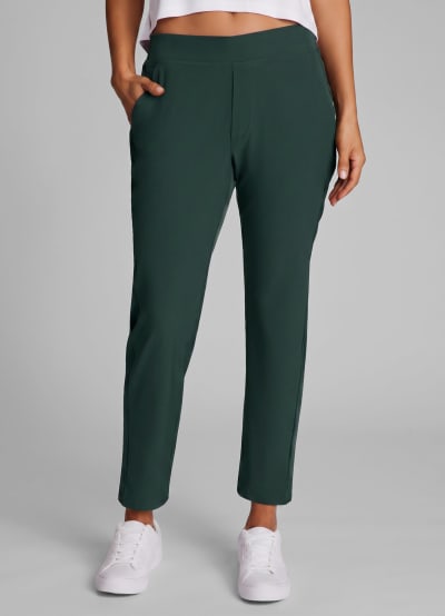 City Stretch Ribbed Ankle Pant
