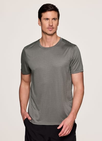 Hit the Court Striped Workout Tee