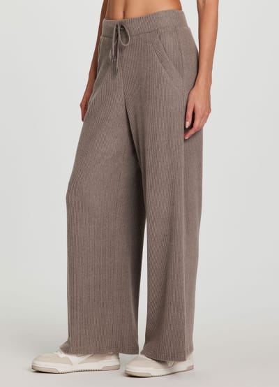 Laidback Ribbed Wide Leg Pant