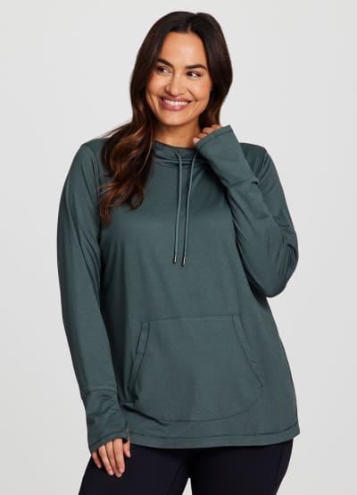 Plus Studio Breathe Super Soft Hoodie Tunic