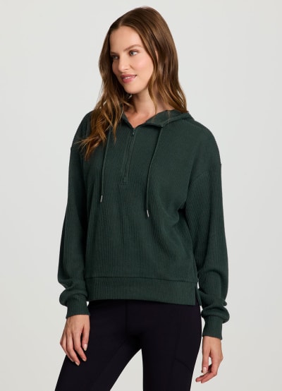 Laidback Ribbed Hoodie