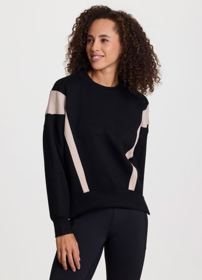 LuxeSoft Colorblock Sweatshirt