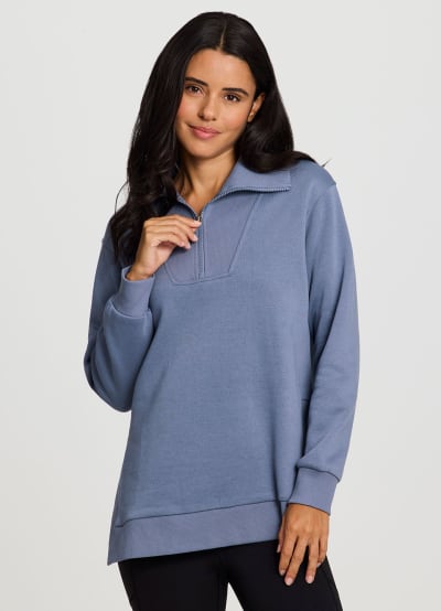 Downtown Fleece 1/4 Zip Tunic
