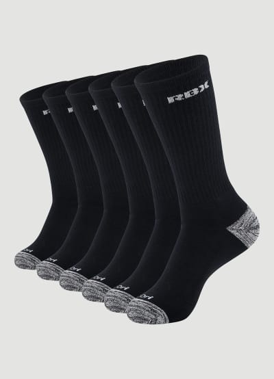 Men's Basic Crew Socks 6 Pack