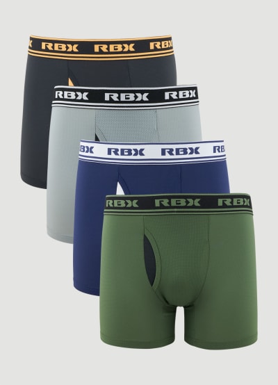 Premium Mesh Boxer Briefs with Fly 4-Pack