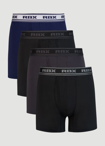 Quick Dry Boxer Briefs with Fly 4-Pack