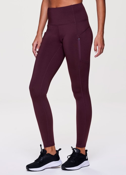RBX Active Women's Fleece Lined Jogger Legging, Drawstring Waist Legging/Jogger,  Black Cherry, Small : : Clothing, Shoes & Accessories