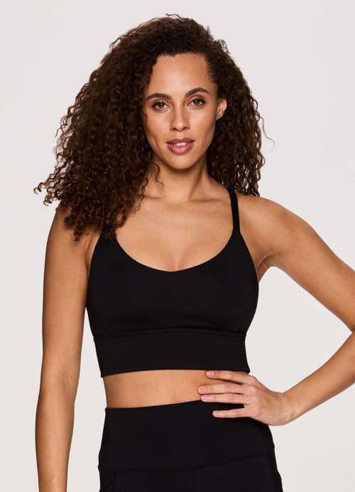 Rbx zip front sports bra clearance