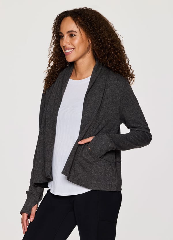Zen Cropped Open Cardigan – RBX Active
